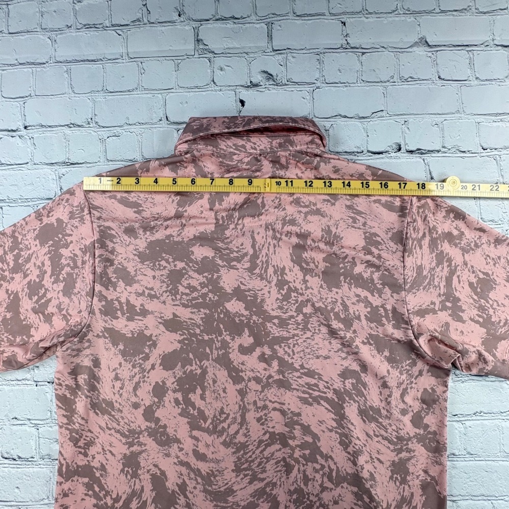 Bad Birdie Golf Polo Mens Size M Pink Excellent Short Sleeve Athleisure Gorpcore - Picture 10 of 10